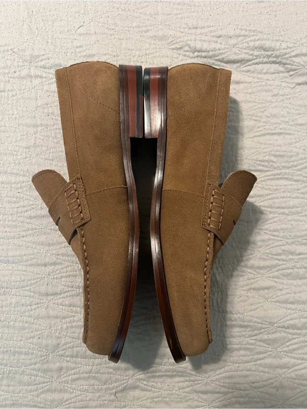 Banana Republic Factory Brown Suede Penny Loafers